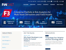 Tablet Screenshot of fincad.com